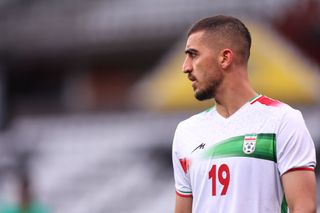 Majid Hosseini of Iran during the International Friendly between Senegal and Iran at Motion Invest Arena on September 27, 2022 in Maria Enzersdorf, Austria.
