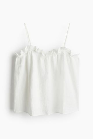 Ruffle-Trimmed Camisole Top