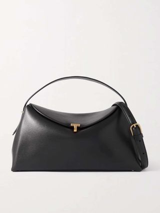 T-Lock Leather Shoulder Bag