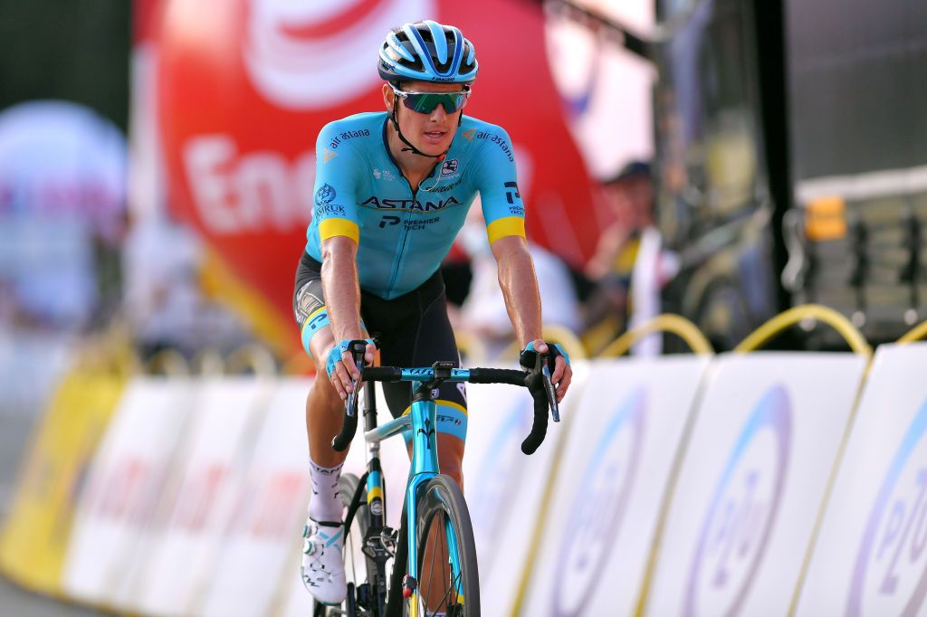 Fuglsang crosses the line in second place