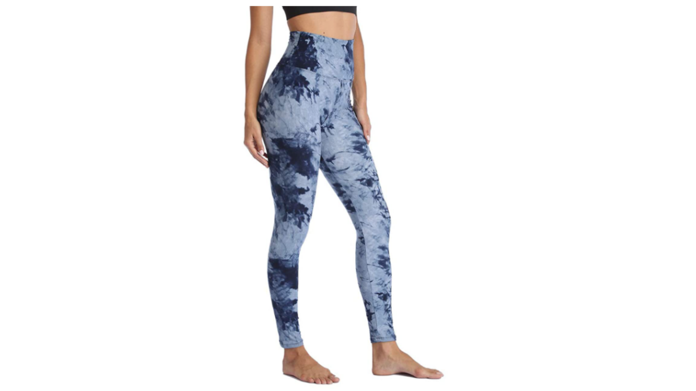 Patterned yoga pants