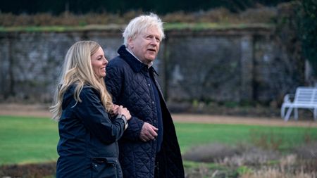 Kenneth Branagh and Ophelia Lovibond as Boris and Carrie Johnson