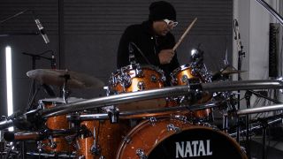 Andy Gangadeen plays Natal Drums