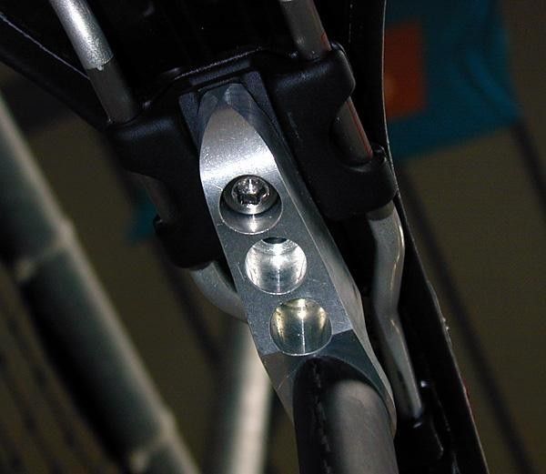 Three position seat clamp