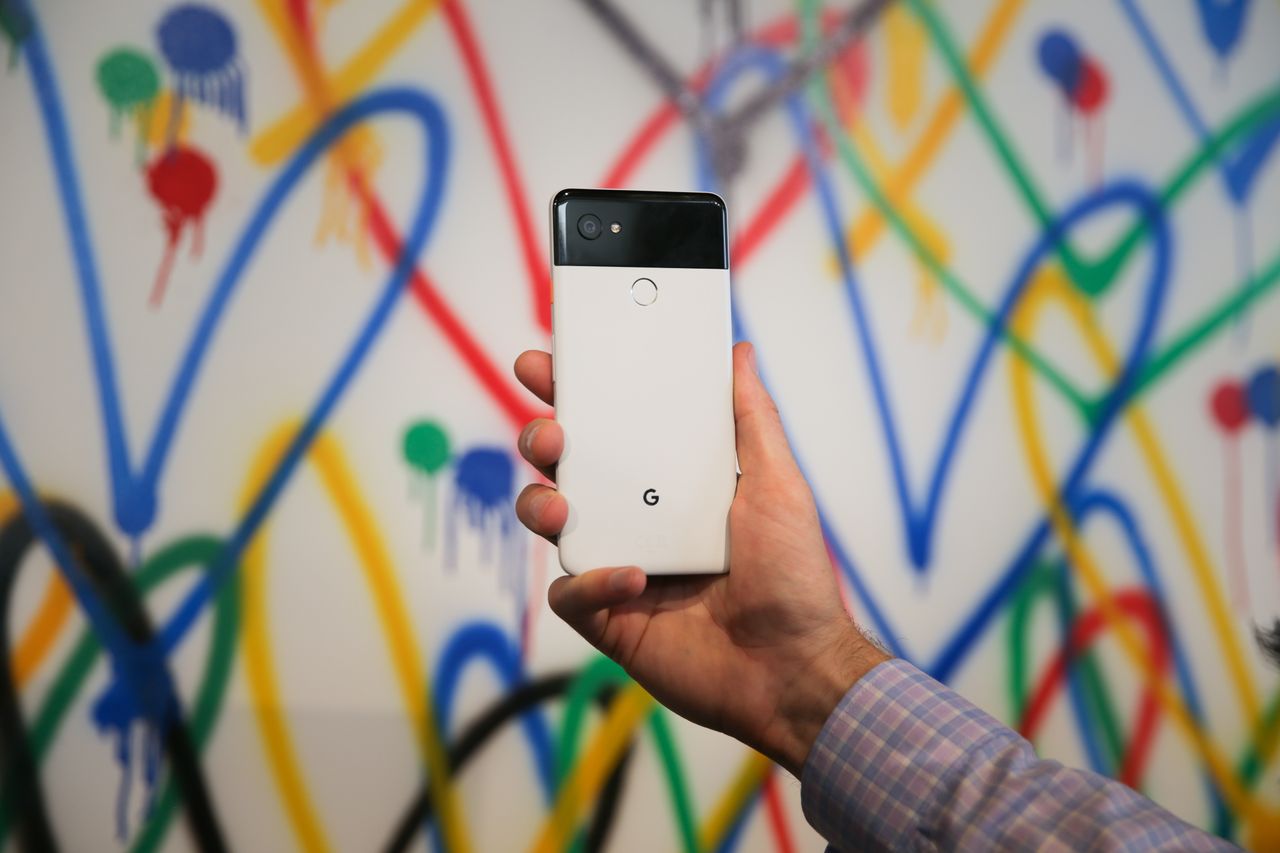 The new Google Pixel 2 XL smartphone.