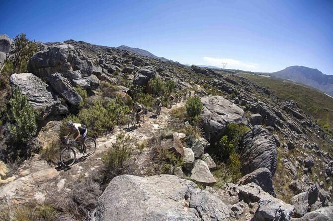 Riders during stage 2 of the Cape Epic