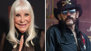 Wendy Dio in 2022 and Lemmy performing onstage with Motörhead in 2015