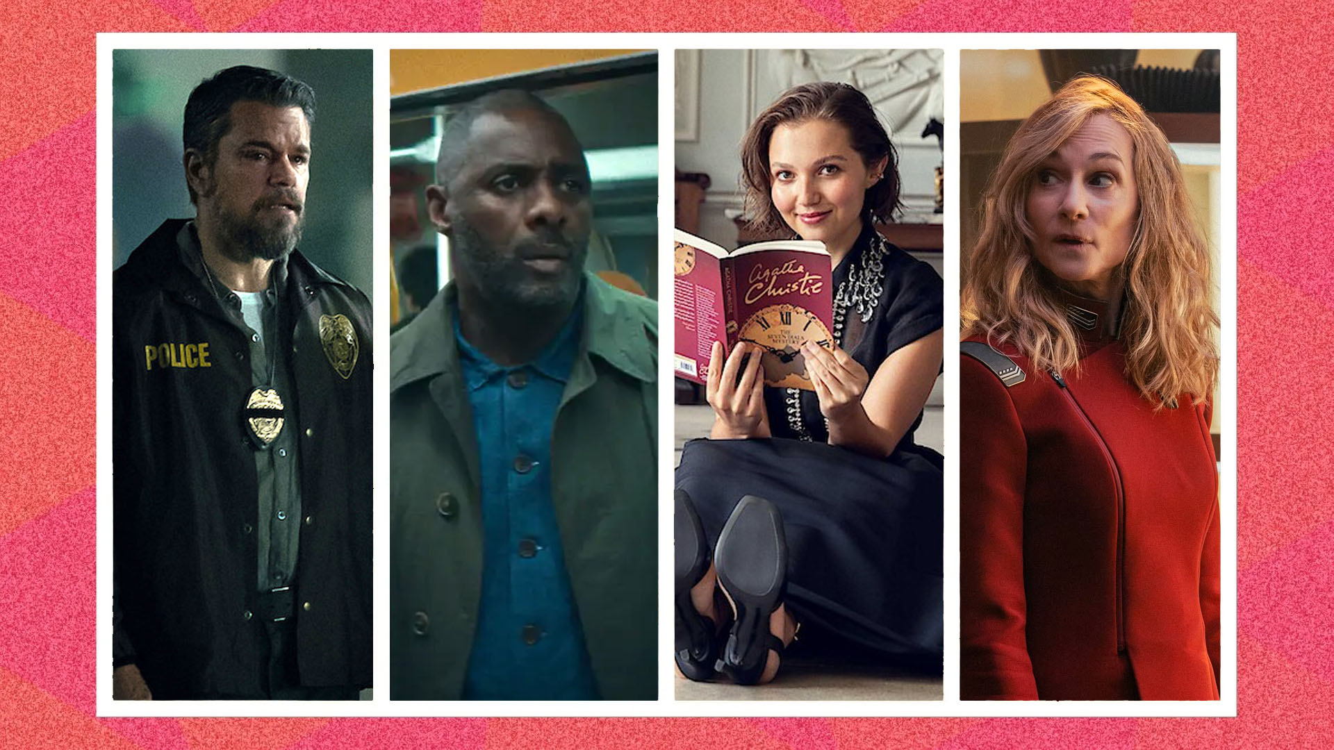 Screengrabs from four TV shows. 