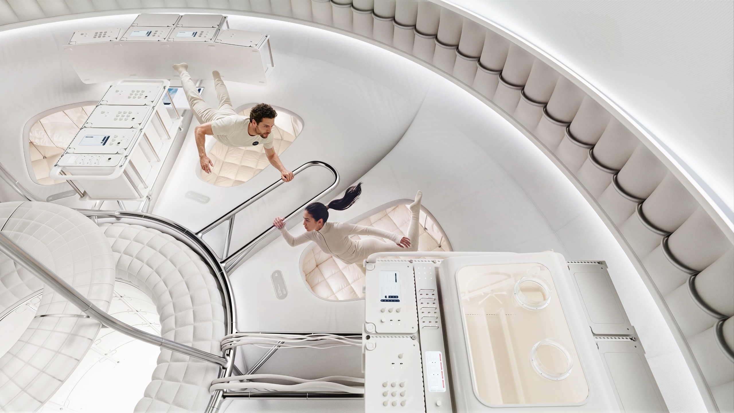 A render of the space station in use