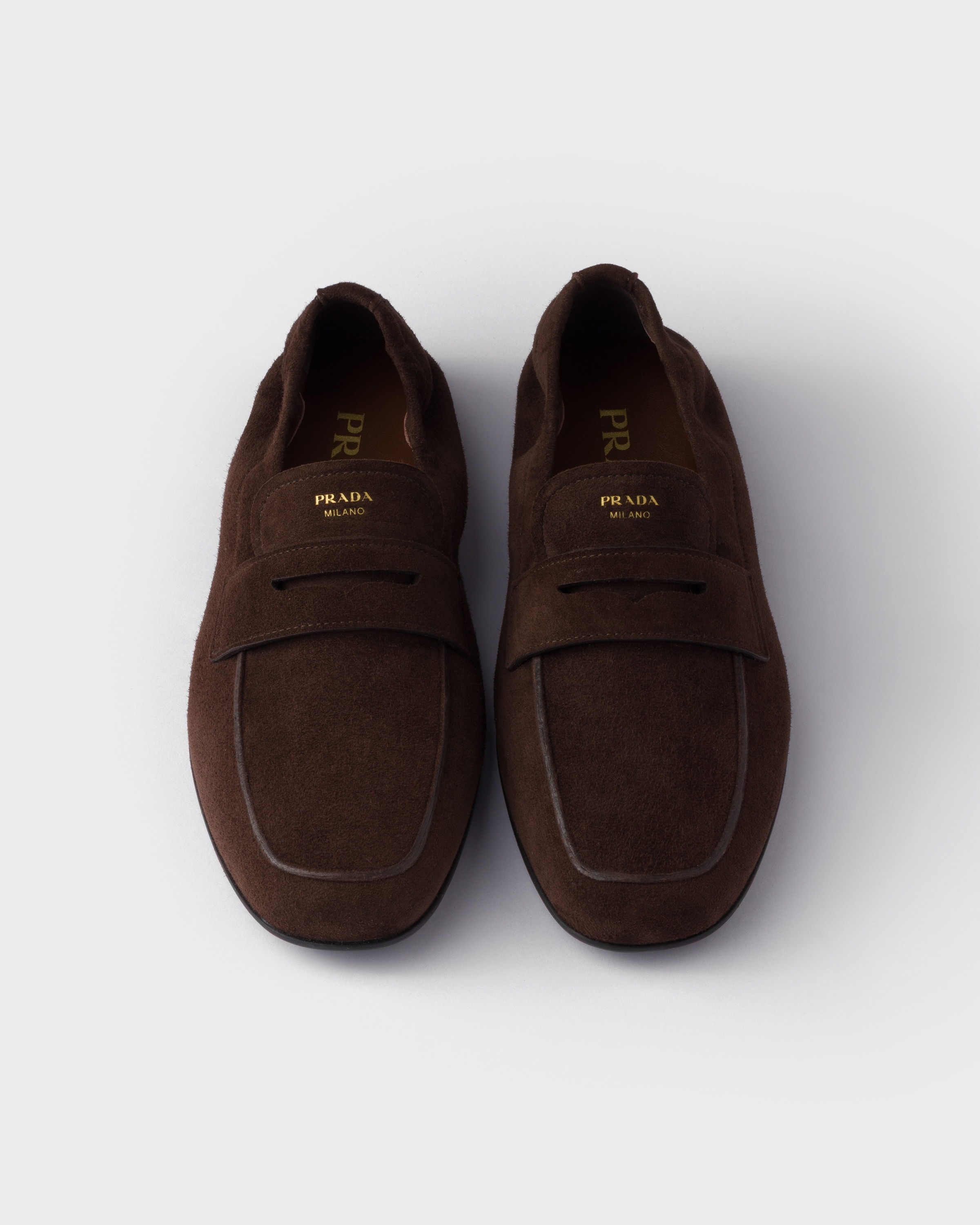 Shuffle Antiqued Suede Loafers