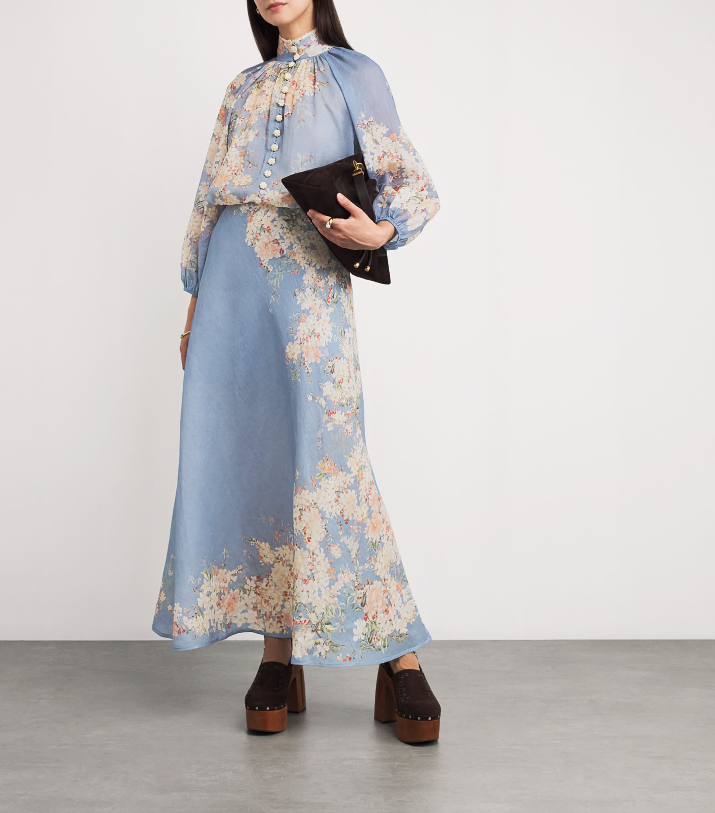 Linen Cascadian Maxi Skirt