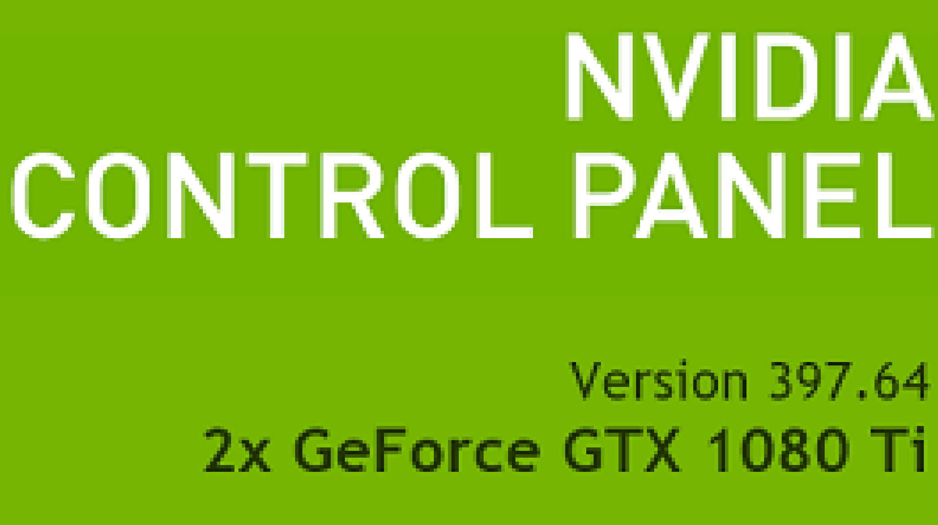 Nvidia graphics settings adjustment