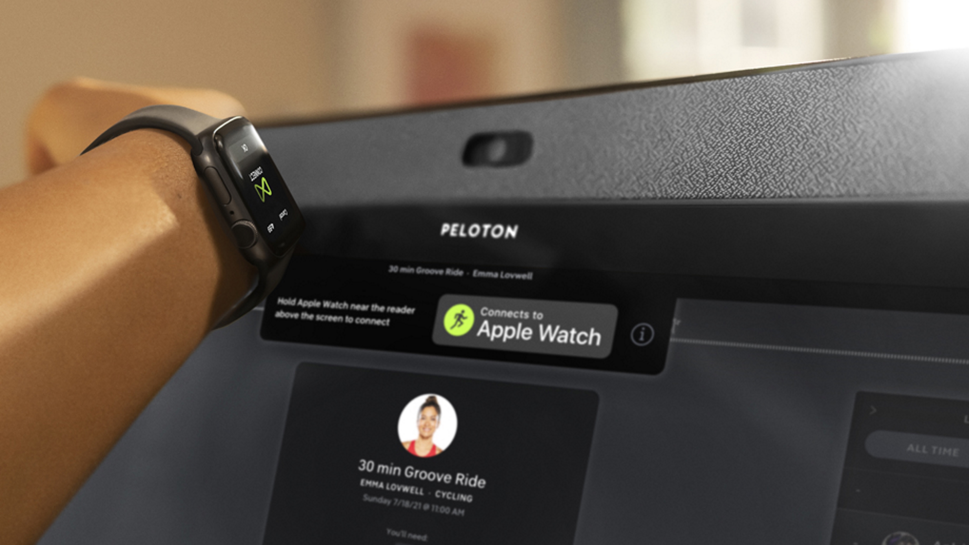 Connect apple watch store to peloton