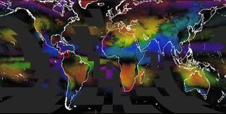 Seasonal Cloud Concentration Map