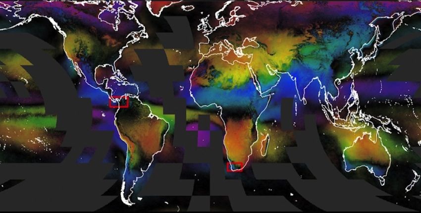 Seasonal Cloud Concentration Map