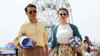 Emory Cohen and Saoirse Ronan in Brooklyn movie