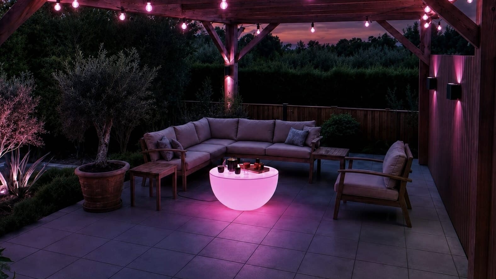 Philips Hue's giant smart lounge table