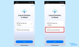 How to log your mood in iOS 17 choose which mental state to log Health app