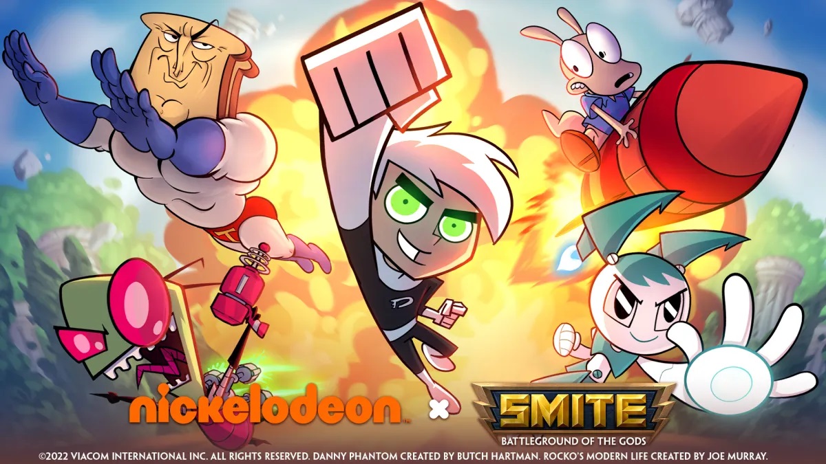 Smite Battleground of the Gods X Nickelodeon crossover image