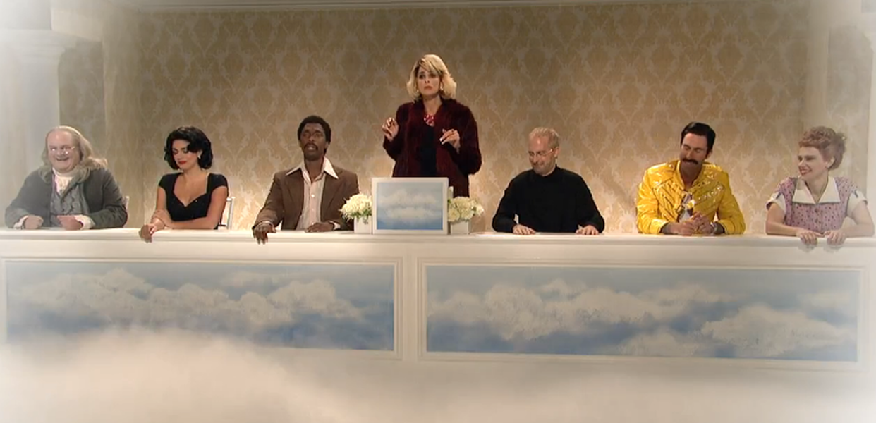 SNL&amp;#039;s Joan Rivers roasts dead celebs in heaven