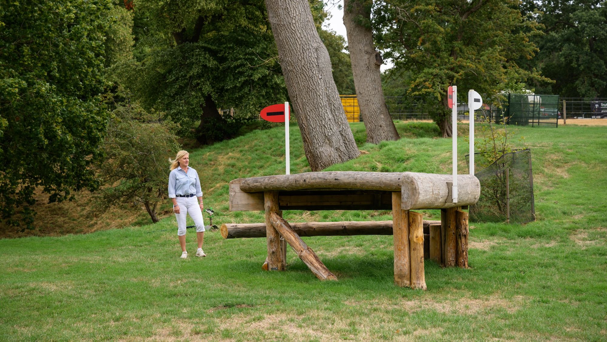 Tina Cook walks iconic fences on Burghley Horse Trials cross-country course