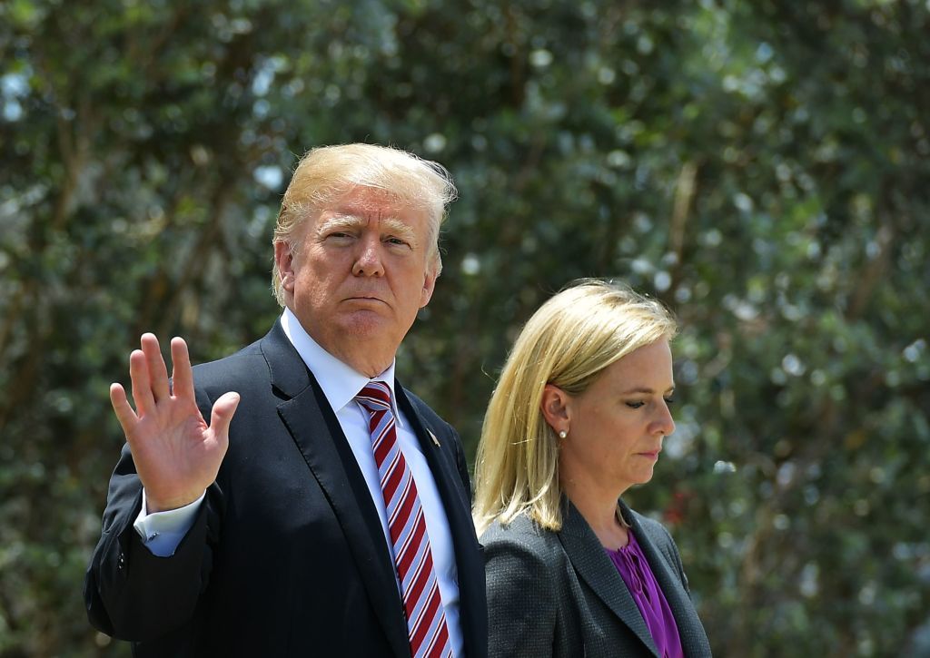 President Trump and Homeland Security Secretary Kirsjen Nielsen