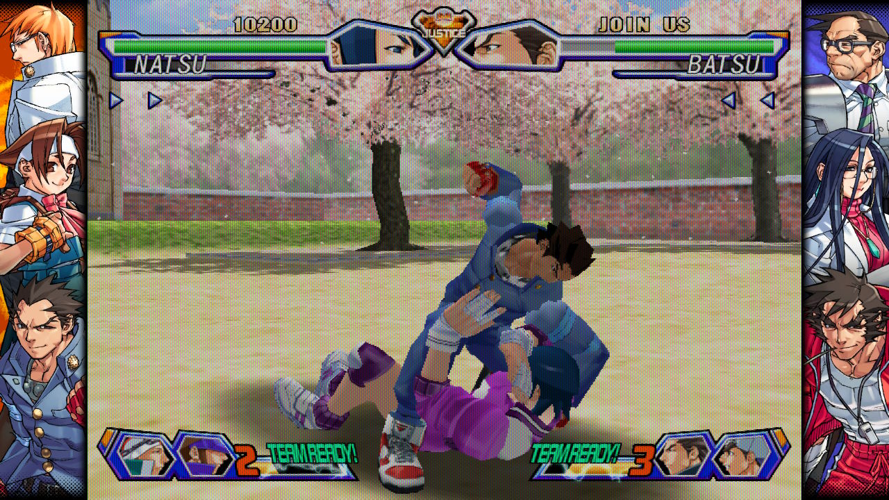 Capcom Fighting Collection 2 review; anime style game screens
