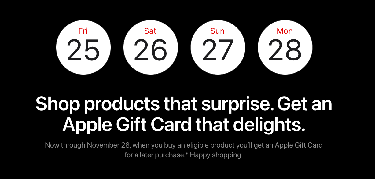 Apple gift card deal