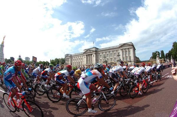 The peloton rolls out