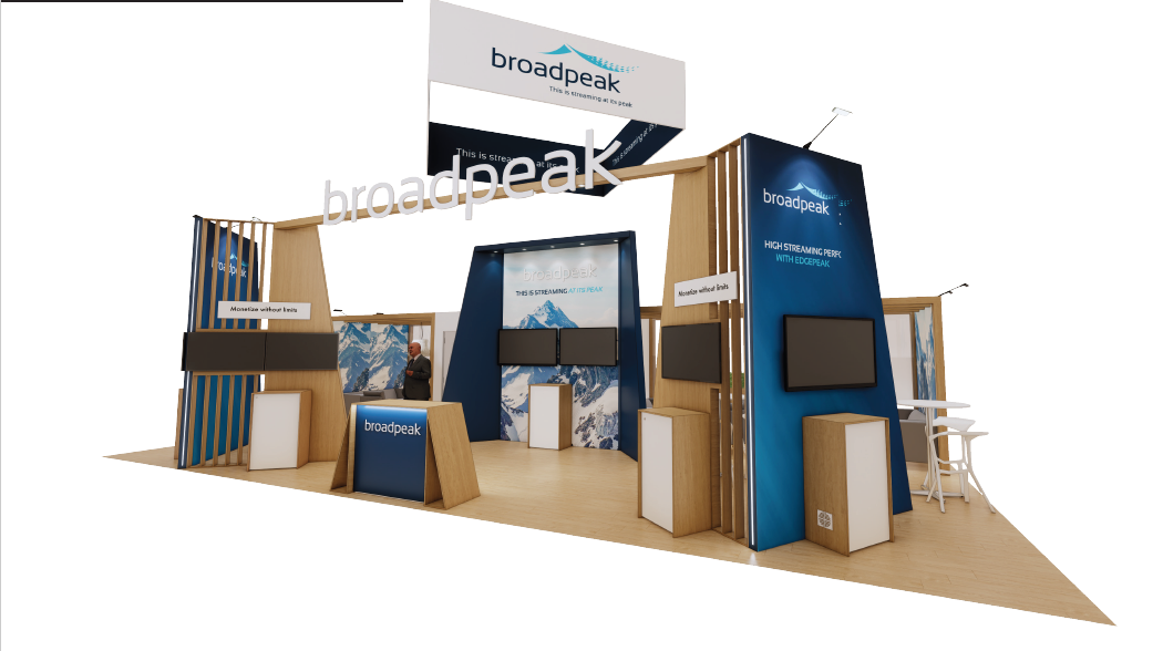 Graphic showing Broadpeak's NAB Show booth
