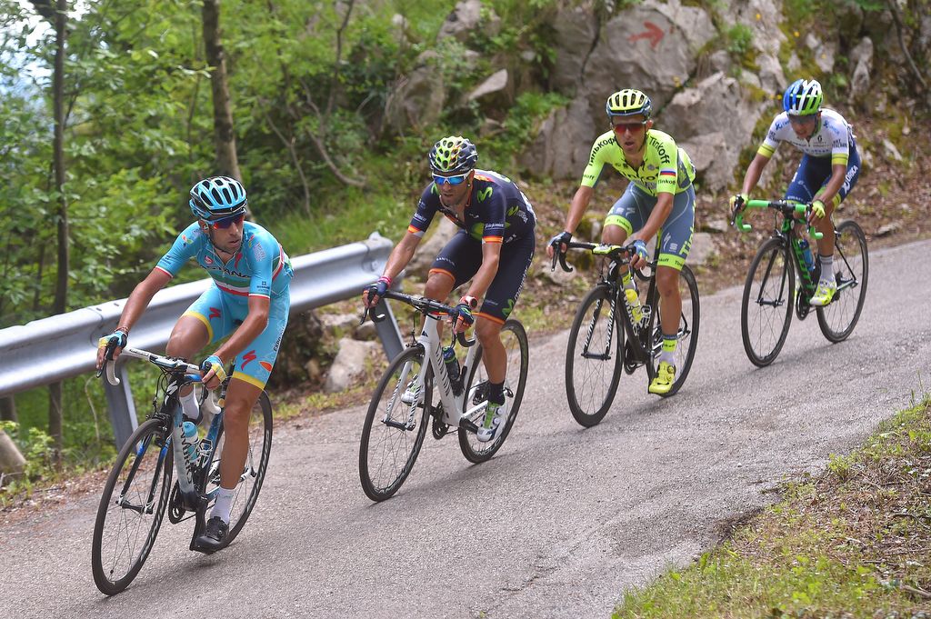 Esteban Chaves on the front GC group on stage 13