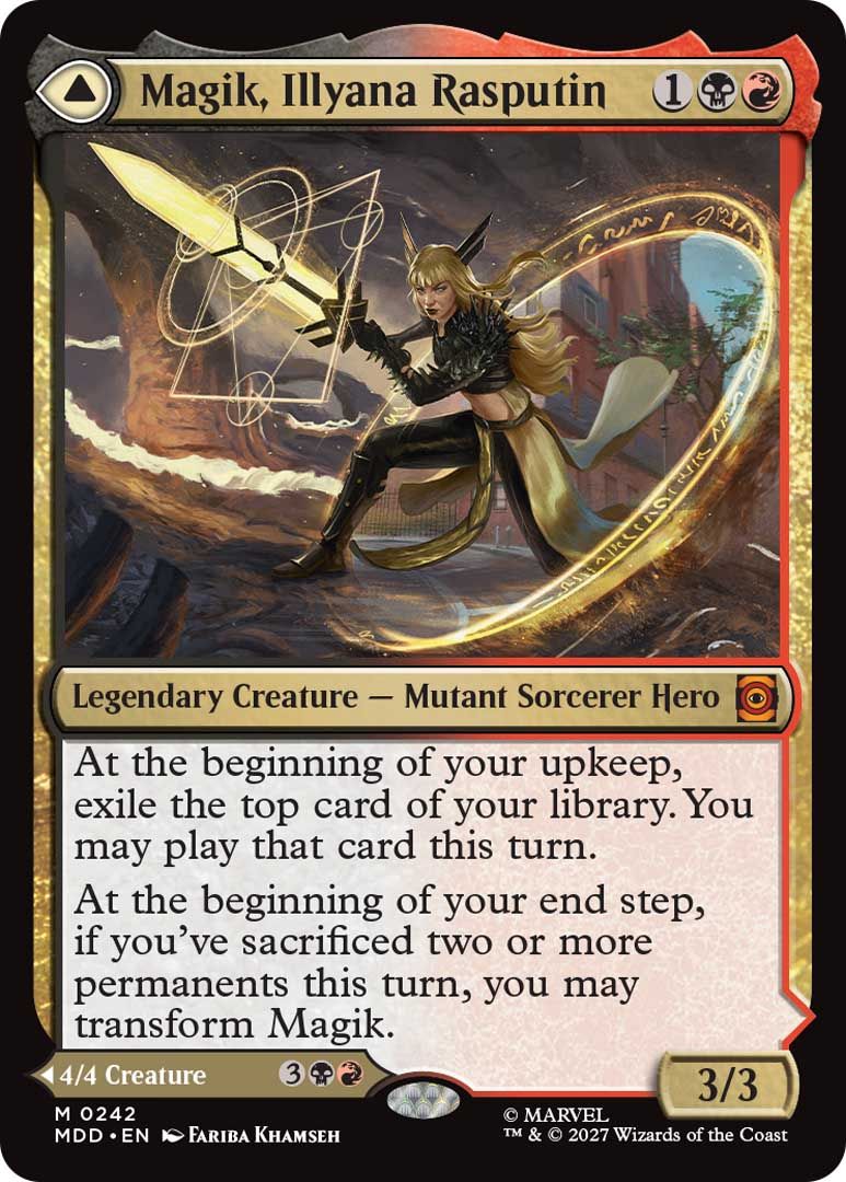 MTG Darkhold Destiny cards on a plain background