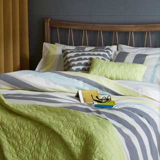 bedroom with lennox bed linen