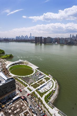 Aerial view of Hunter’s Point Waterfront Park
