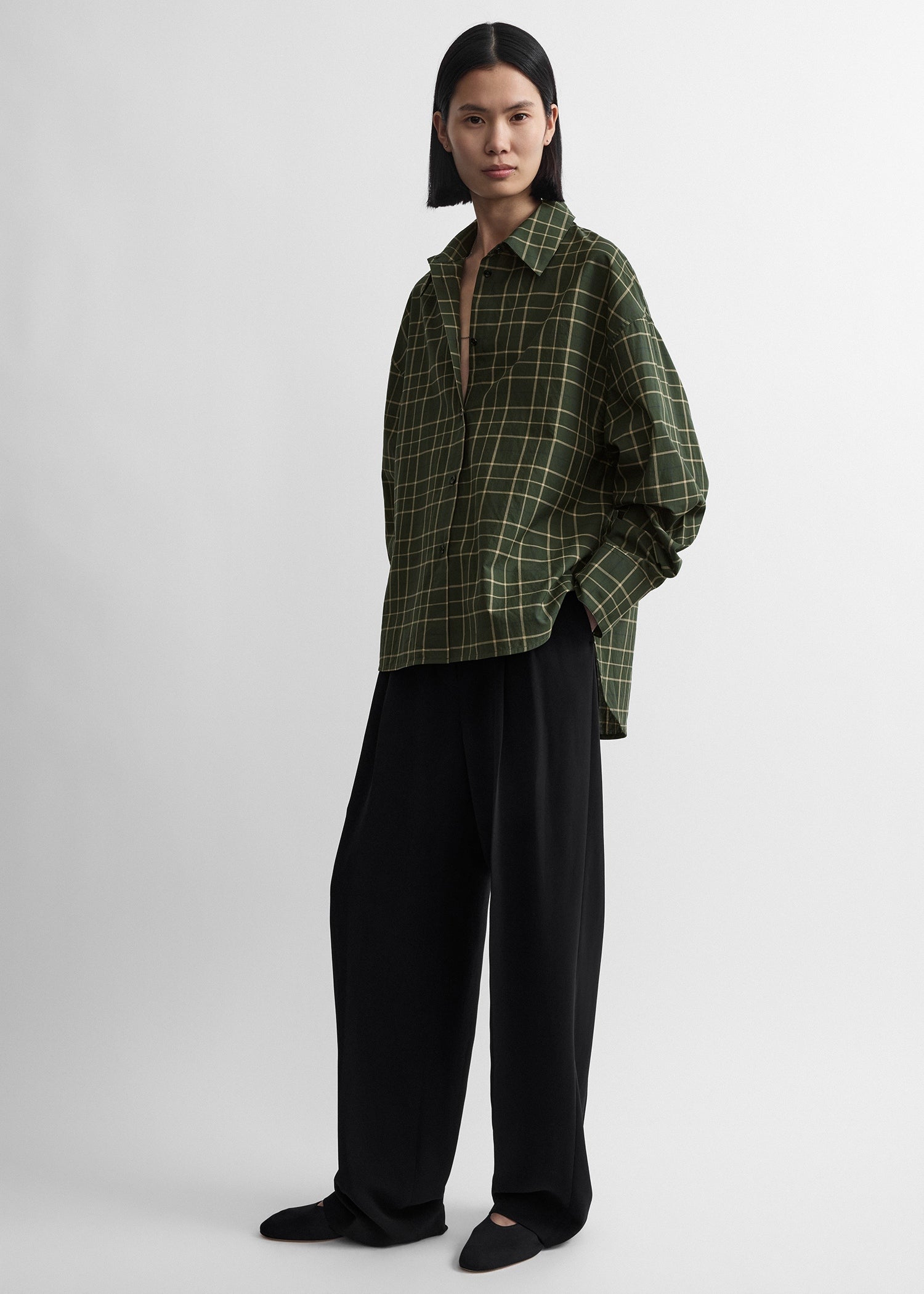 Boxy Shirt Pine/popcorn - 30