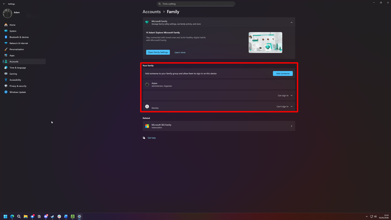 Windows 11 settings