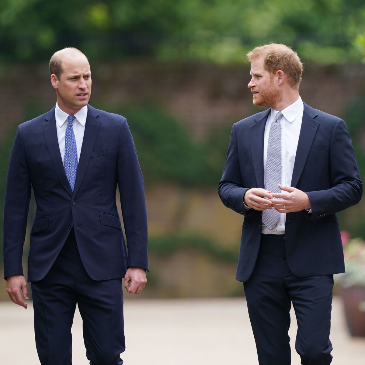 Prince William and Prince Harry attend the unveiling of Princess Diana&#039;s statue at Kensington Palace