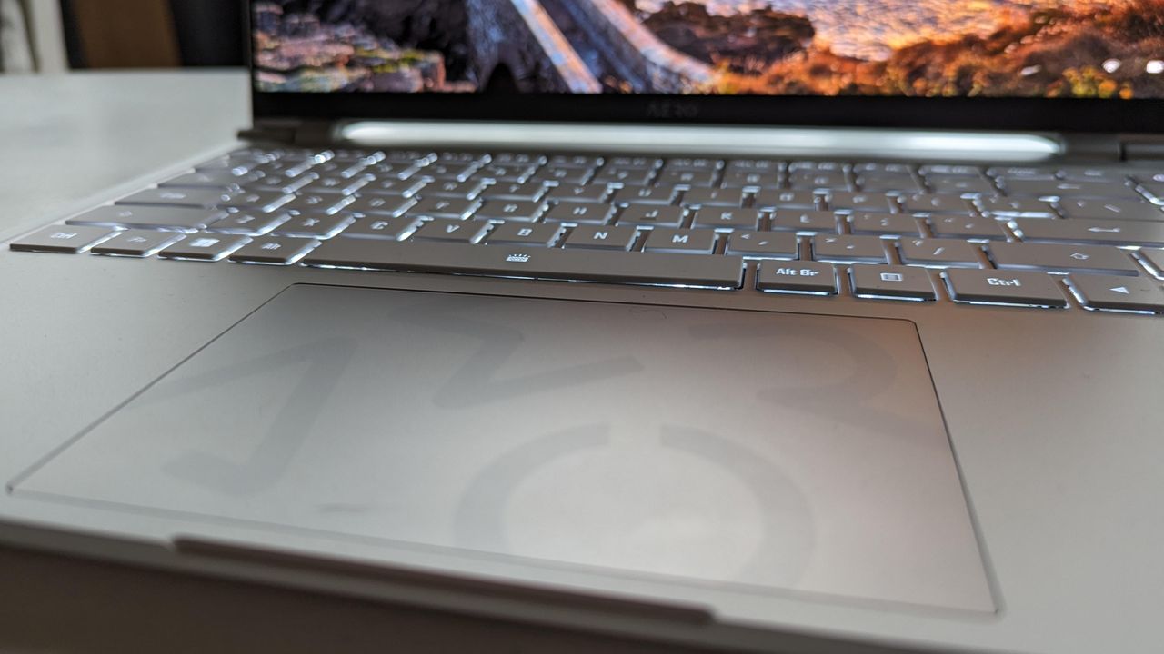Gigabyte aero 14 on a table