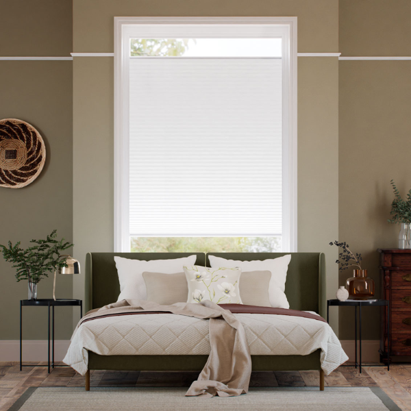 Stick On DuoLight Arctic White Thermal Blind