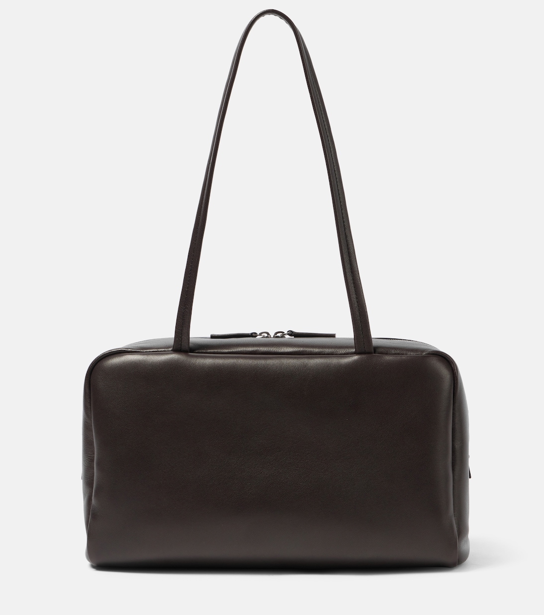 Astra Leather Tote Bag in Brown - the Row