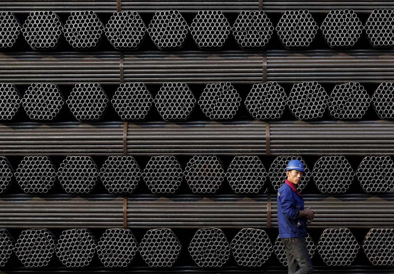 A steel factory in China.