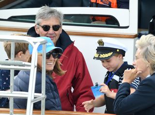 Carole Middleton at the King's Cup Regatta on August 08, 2019