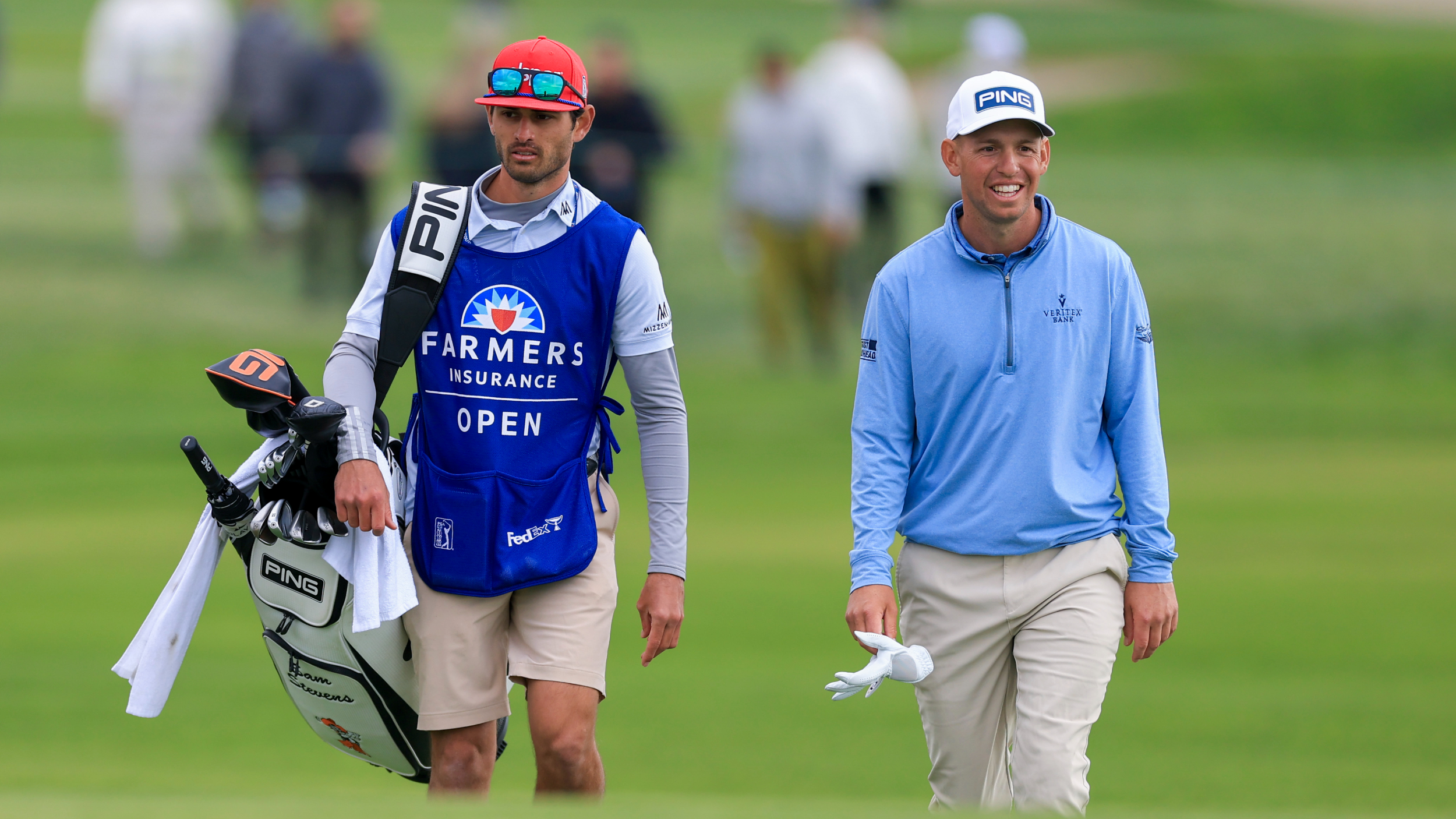 Will Dennis and Sam Stevens at the Farmers Insurance Open