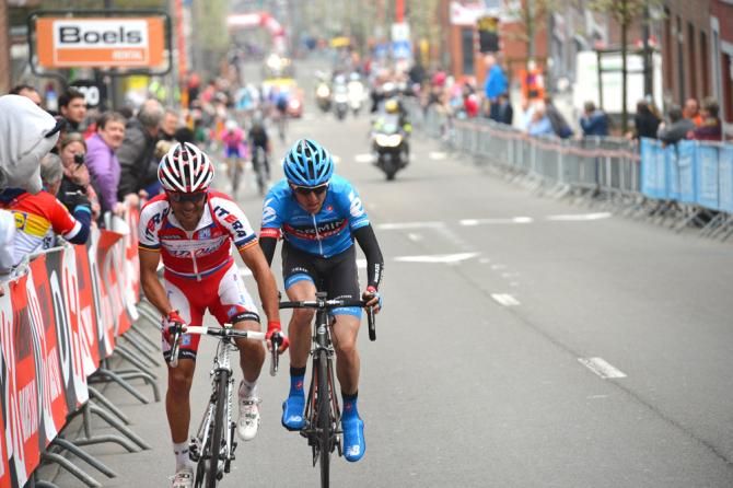 Joaquim Rodriguez (Katusha) leads Daniel Martin (Garmin-Sharp