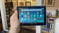 Amazon Fire HD 8 tablet in hand