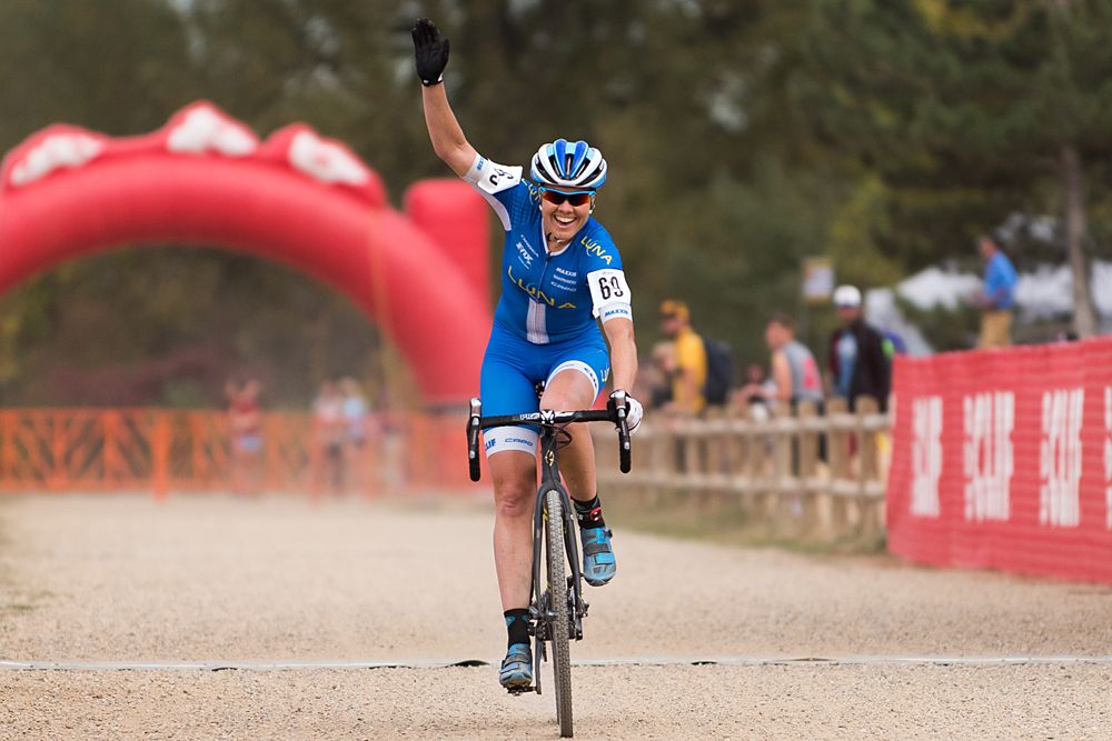 Georgia Gould (Luna) takes the win.