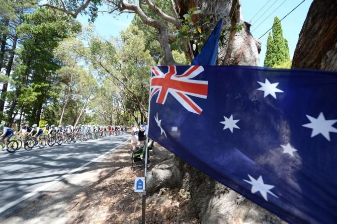 The Australian fans were cheering for Simon Gerrans