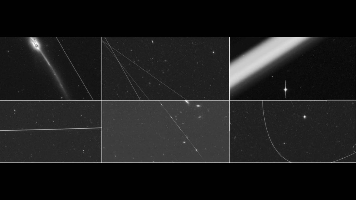 Hubble Space Telescope images increasingly affected by Starlink satellite streaks