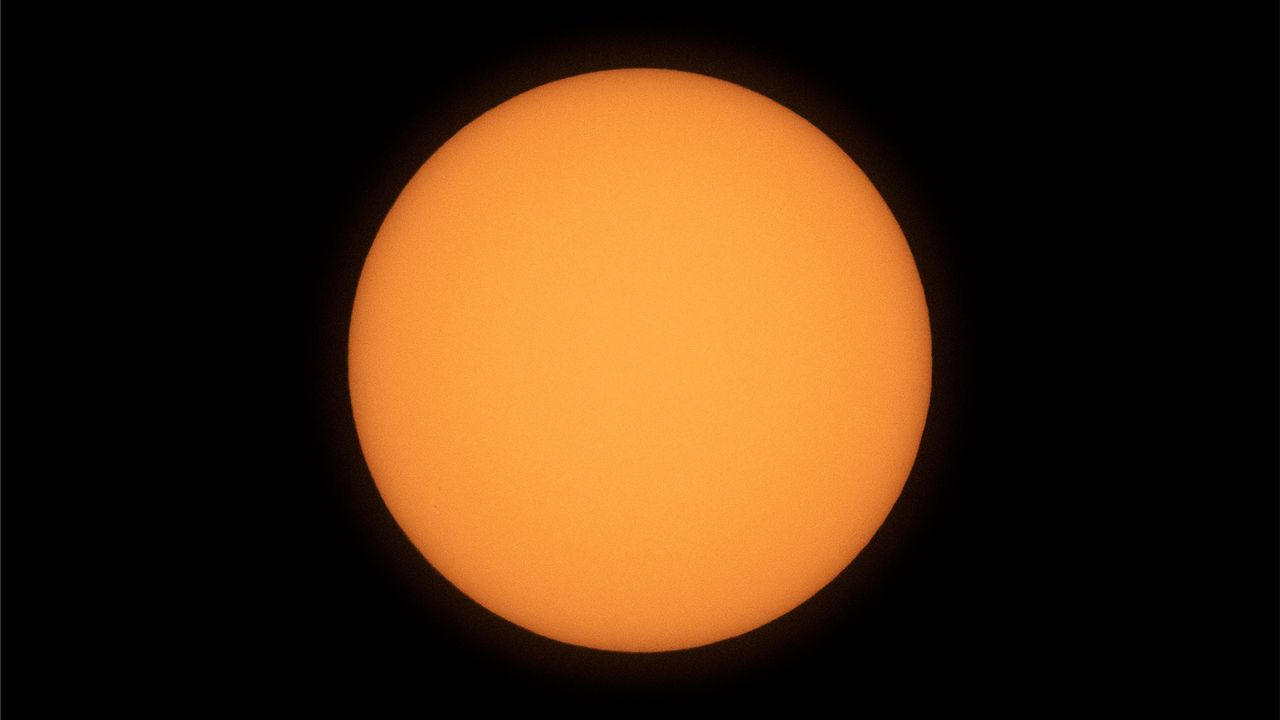Photo of the sun at 1,200mm focal length.