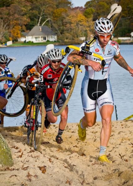 Adam Myerson (Cycle-Smart) rode strong all day until an unfortunate puncture on the last lap spoiled his chances for a podium finish.